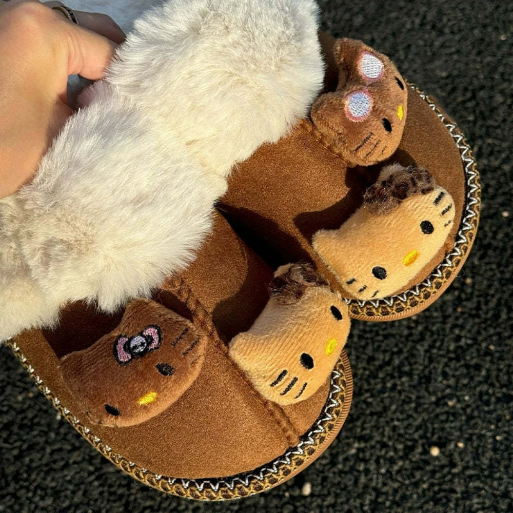 Kitty Cartoon Designed Slippers