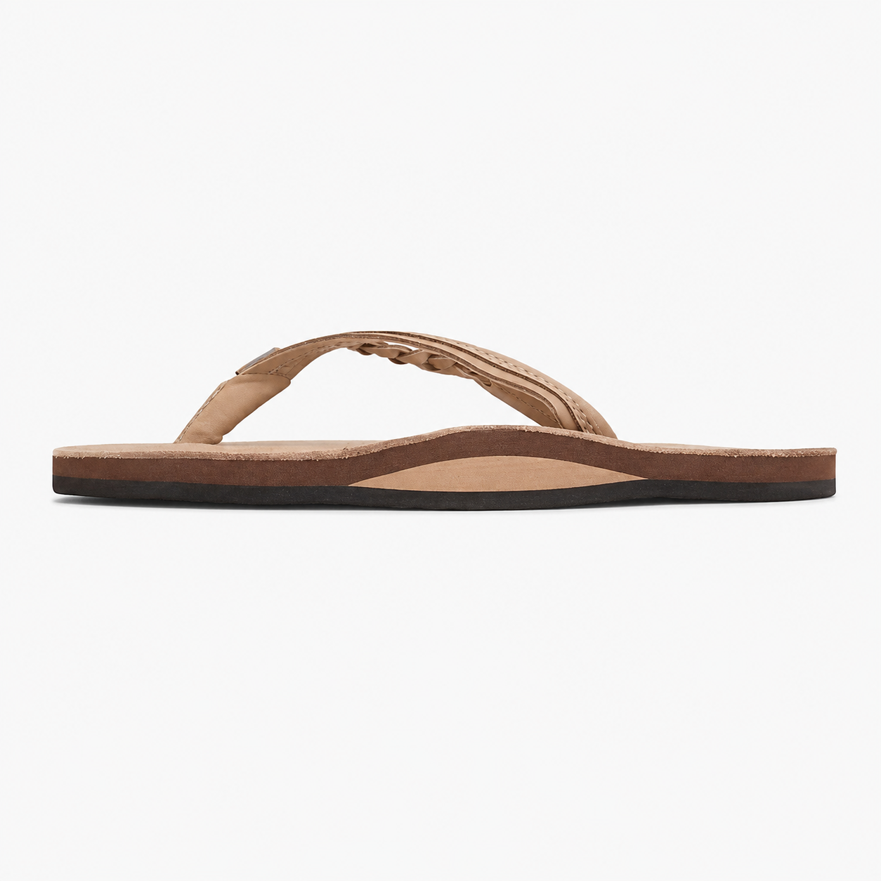 Single Strap Braided Leather Sandals For Women