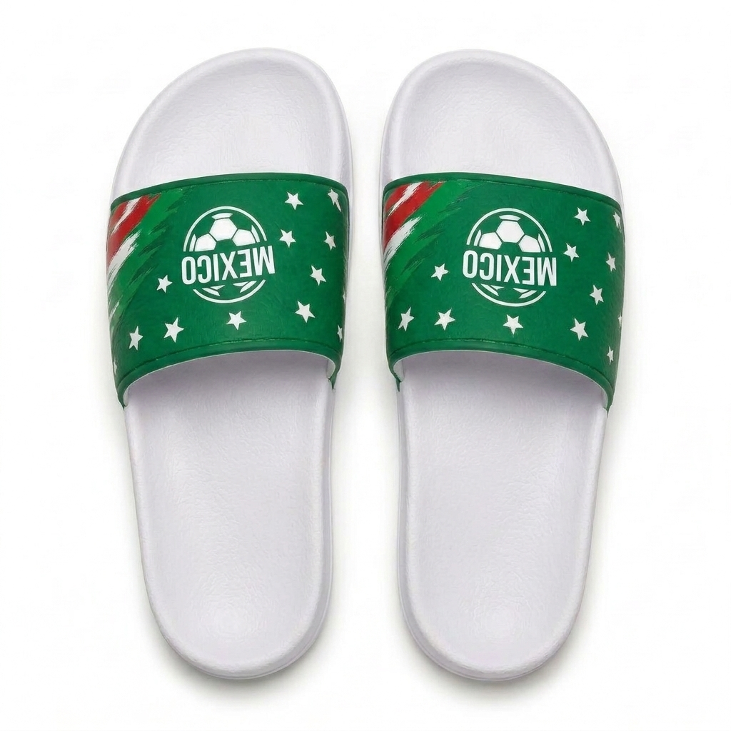 World Cup 2026 Mexico Football Fan Printed Slippers