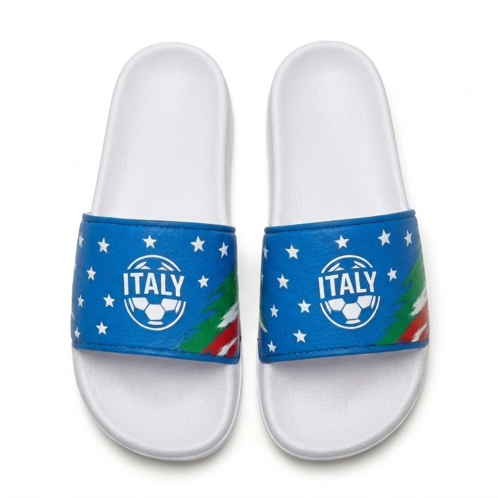 World Cup 2026 Italy Football Fan Printed Slippers
