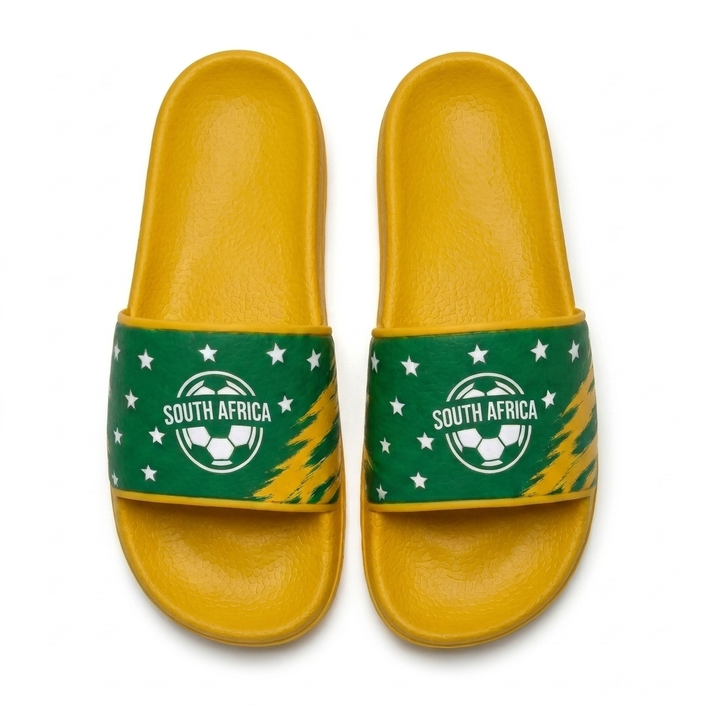 World Cup 2026 South Africa Football Fan Printed Slippers