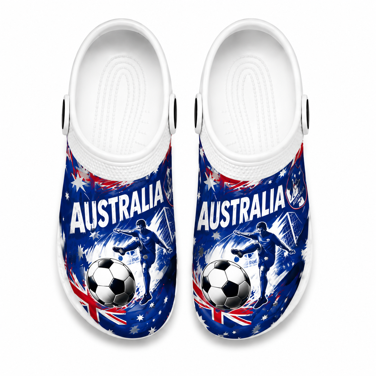 World Cup 2026 Australia Football Fan Printed Clogs