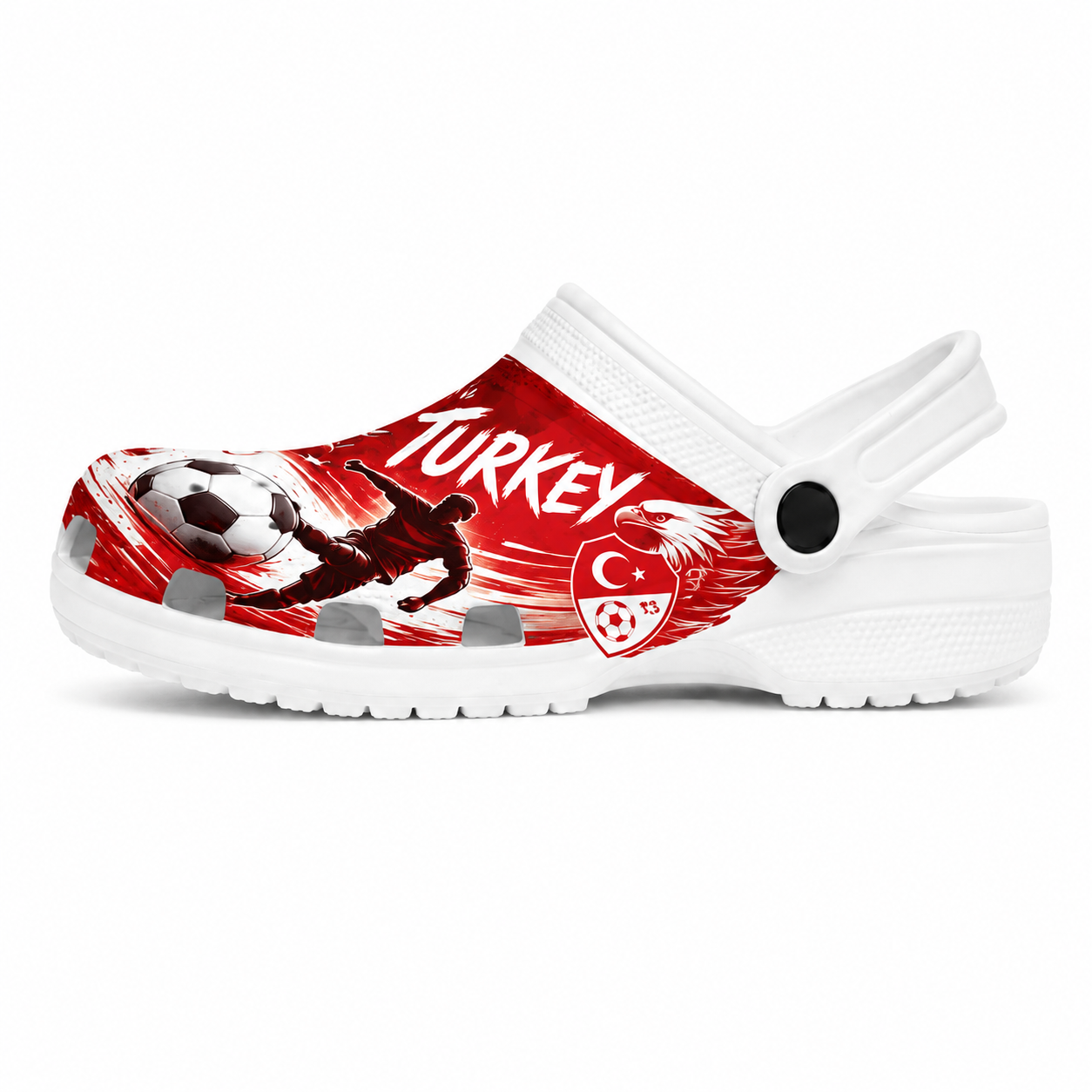 World Cup 2026 Turkey Football Fan Printed Clogs