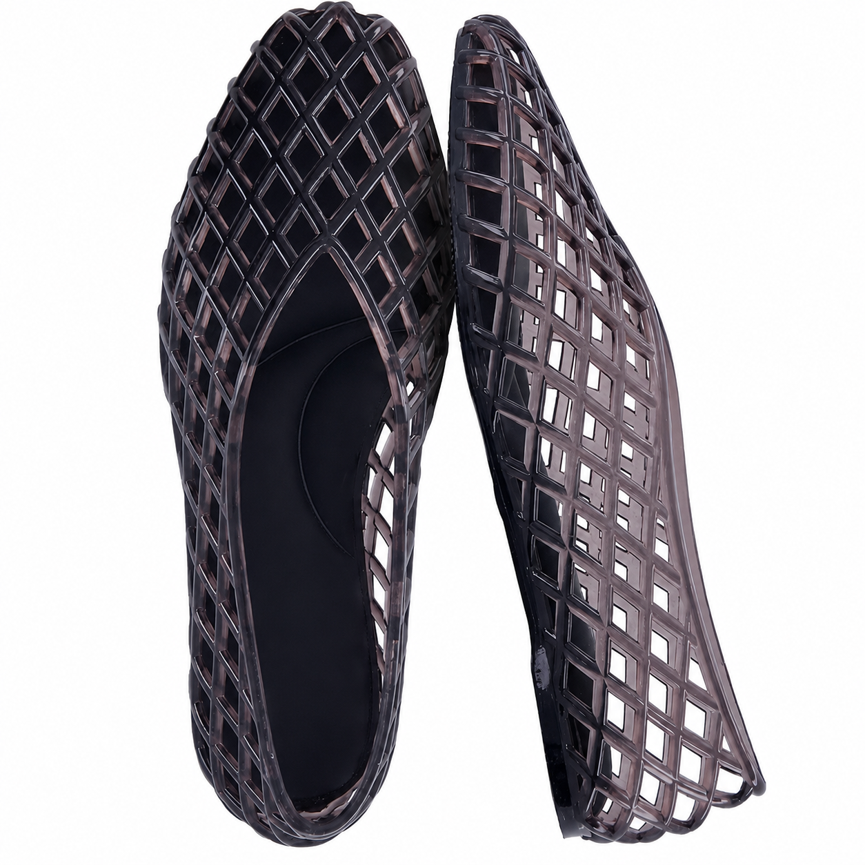 Comfortable Pointed Ballet Flats Slip On Lattice Casual Shoes Foe Women