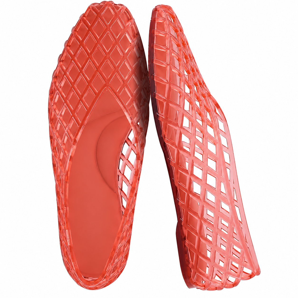 Comfortable Pointed Ballet Flats Slip On Lattice Casual Shoes Foe Women