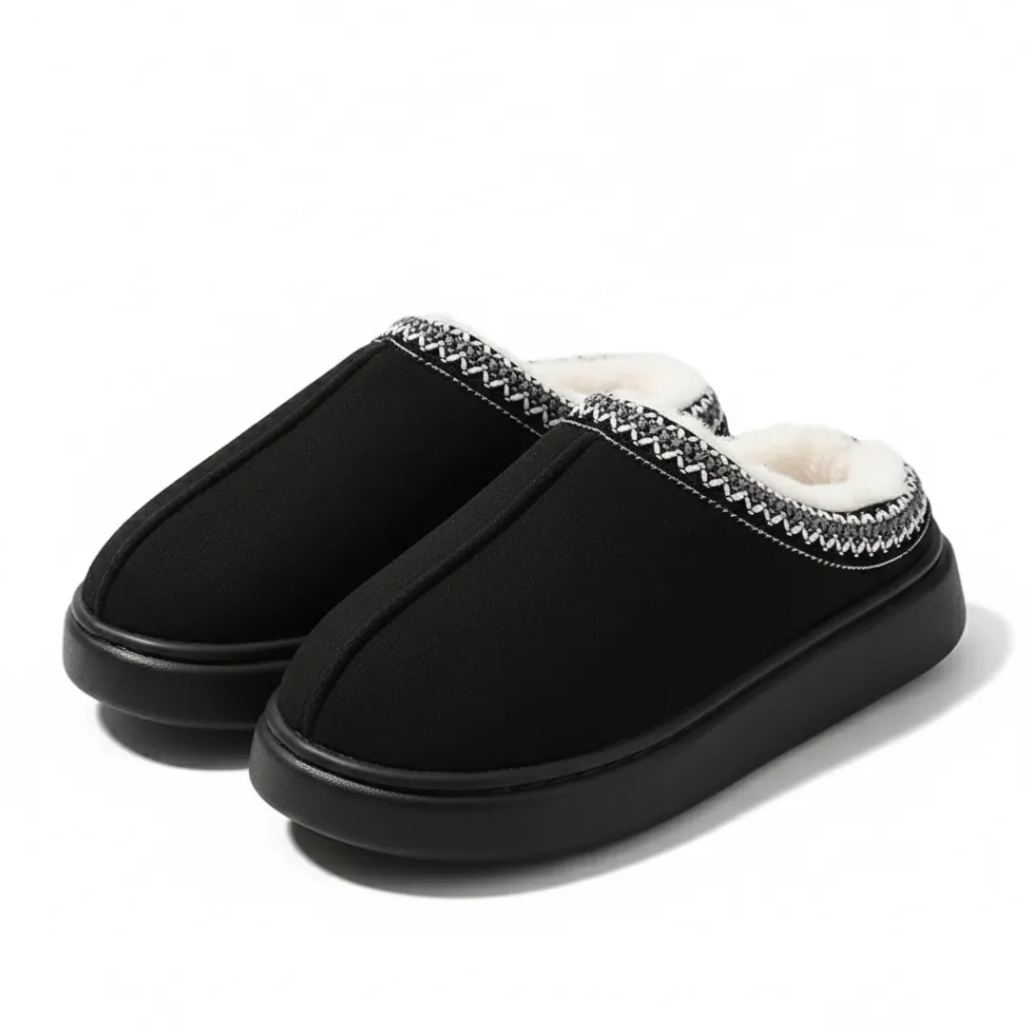Fleece Lined Winter Slippers For Women With Soft Sole And Indoor Comfort