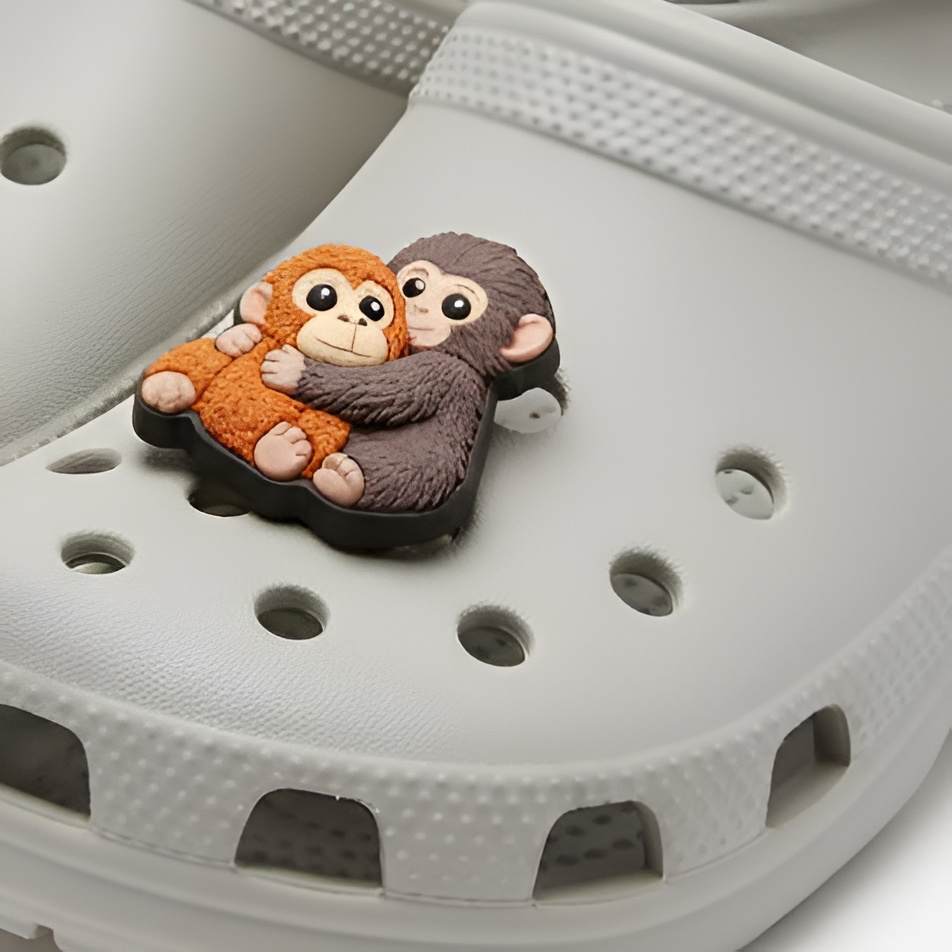 Cartoon Monkey Friends Clog Shoes Charm