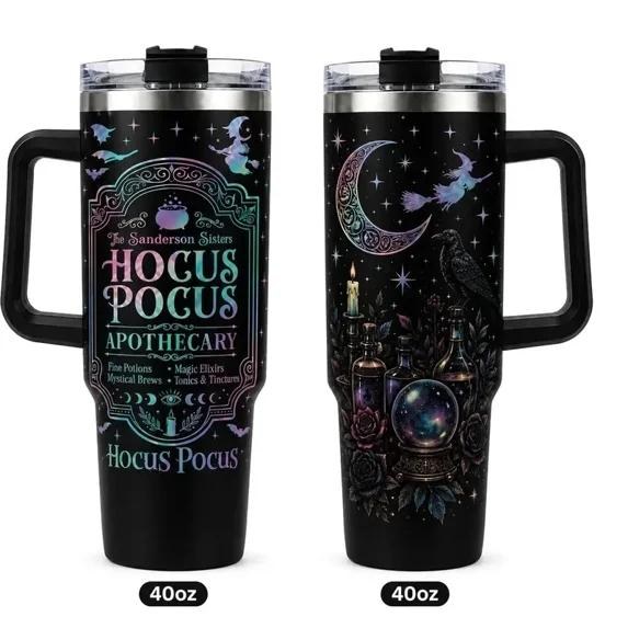 40oz Hocus Pocus Magic Potion Halloween Tumbler With Handle