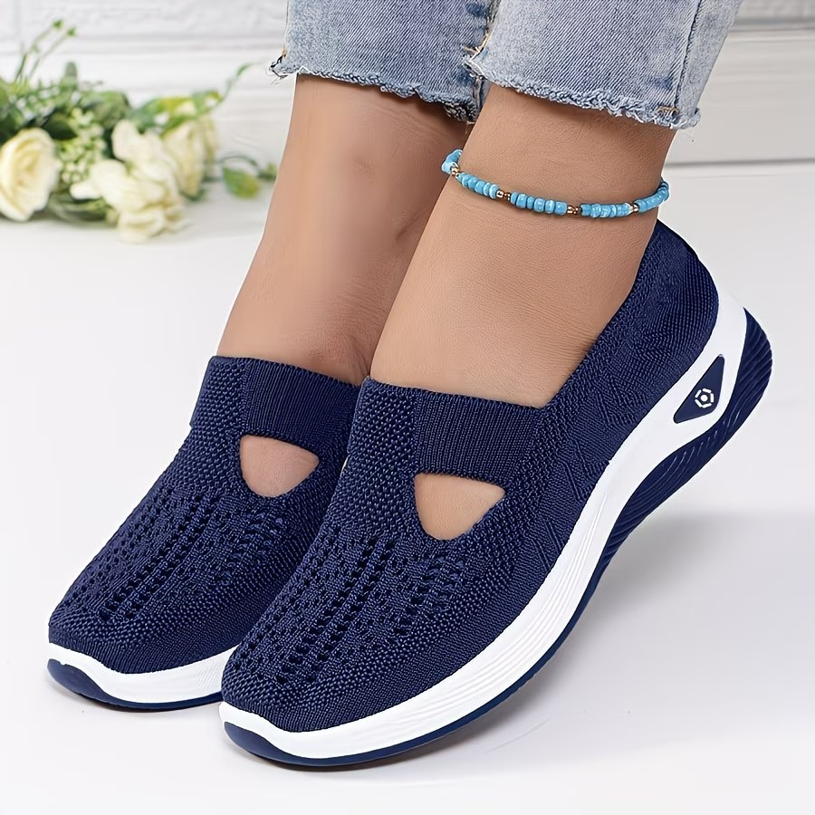 Lightweight Mesh Sneakers With Cushioned Insole For Women