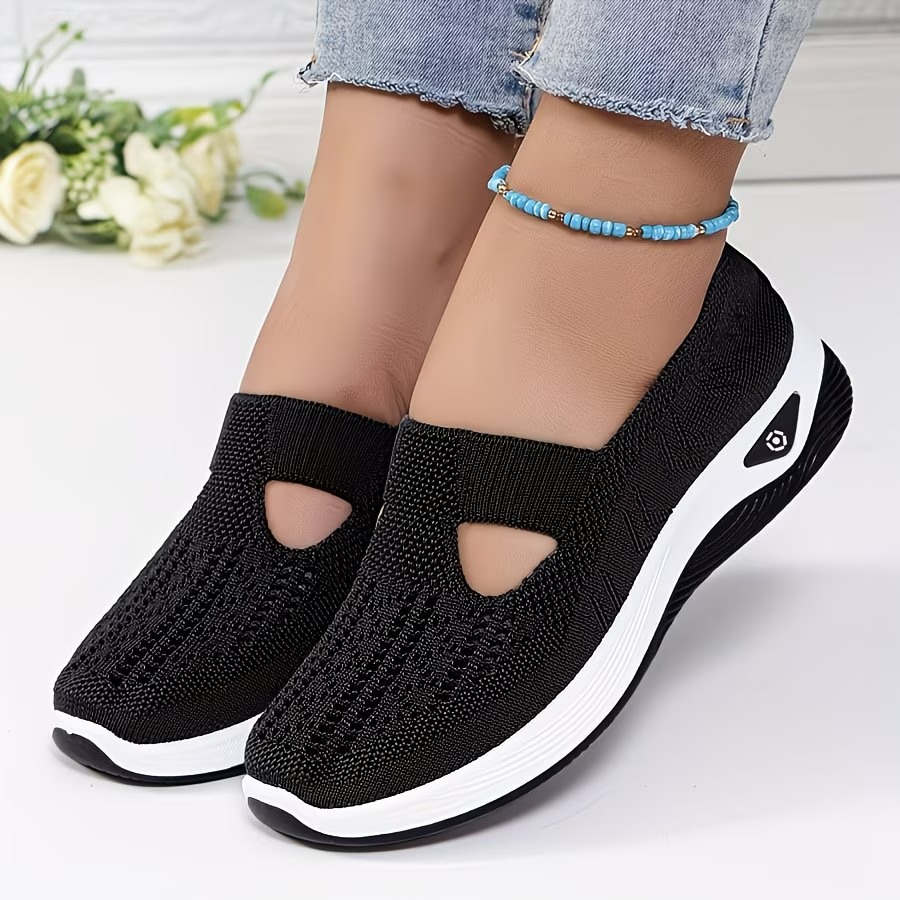 Lightweight Mesh Sneakers With Cushioned Insole For Women