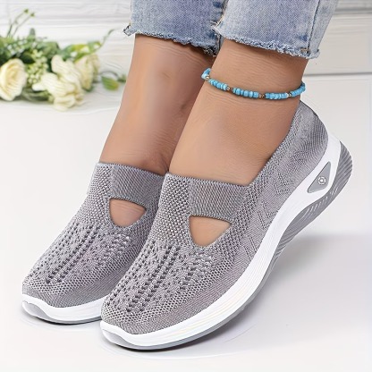 Lightweight Mesh Sneakers With Cushioned Insole For Women