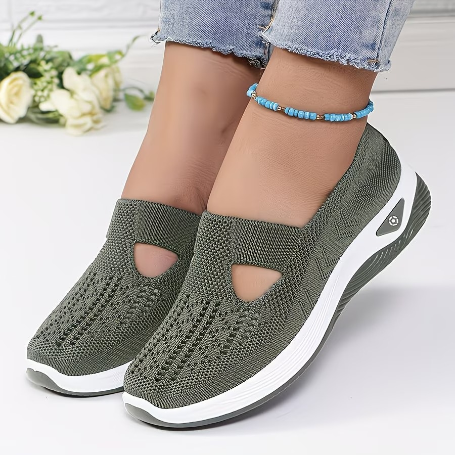 Lightweight Mesh Sneakers With Cushioned Insole For Women