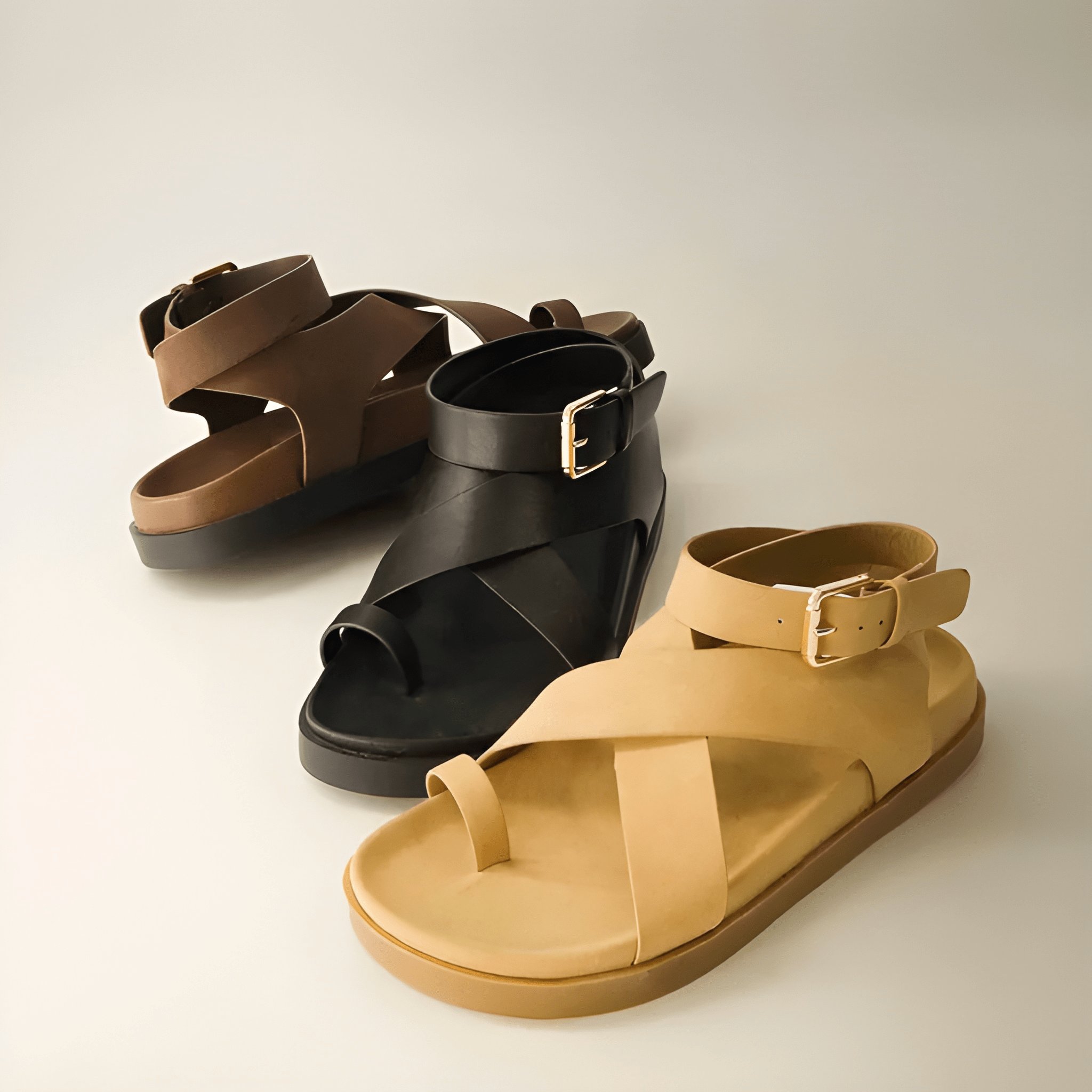 Entry Footbed Wrap Strapped Summer Sandal