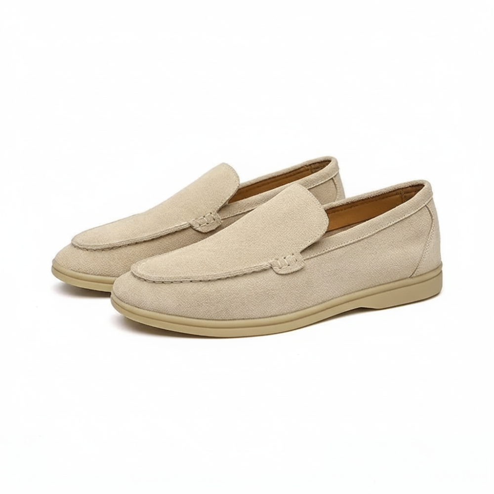 Men's Old Money Suede Slip On Loafers