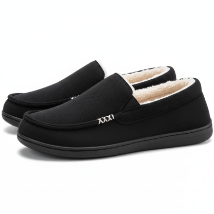 Men Suede Memory Foam Moccasin Slippers