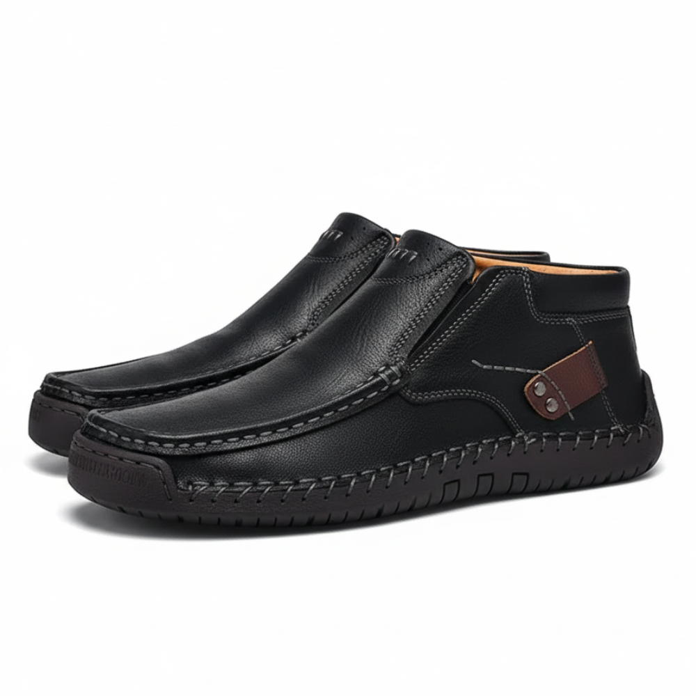 Non Slip Casual Leather Loafers For Men