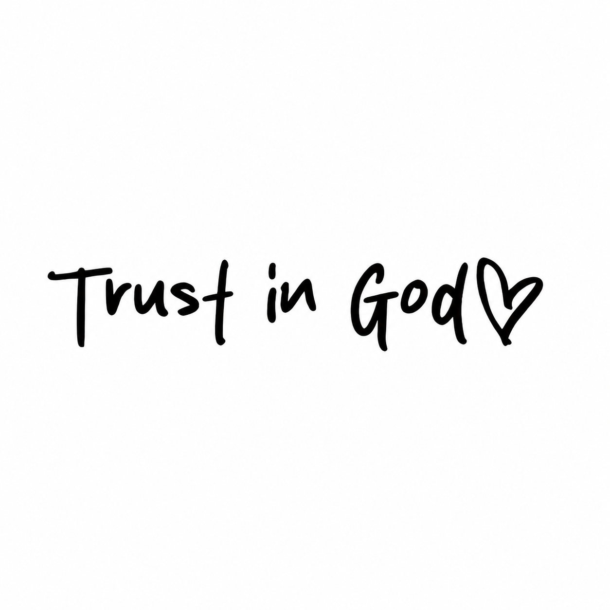 Trust In God Mirror Stickers Self Adhesive Christian Church Decor