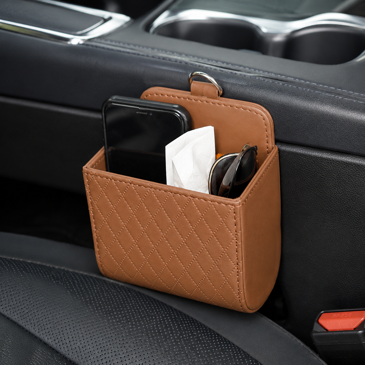Multifunctional Car Hanging Storage Bag With Hook For Small Items
