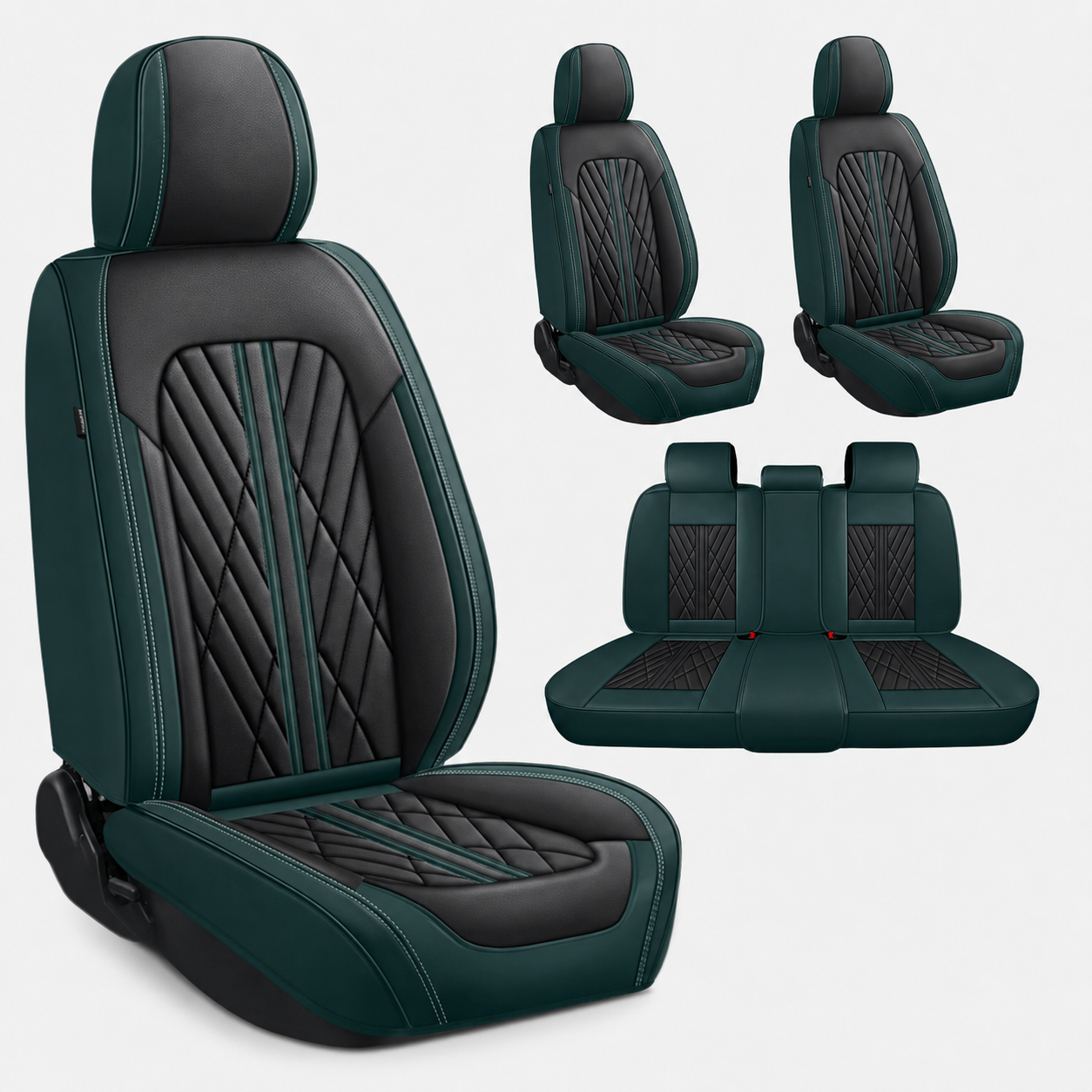 Custom Car Seat Covers for Ford Mustang 2000–2026 Airbag Compatible Waterproof Interior Protection