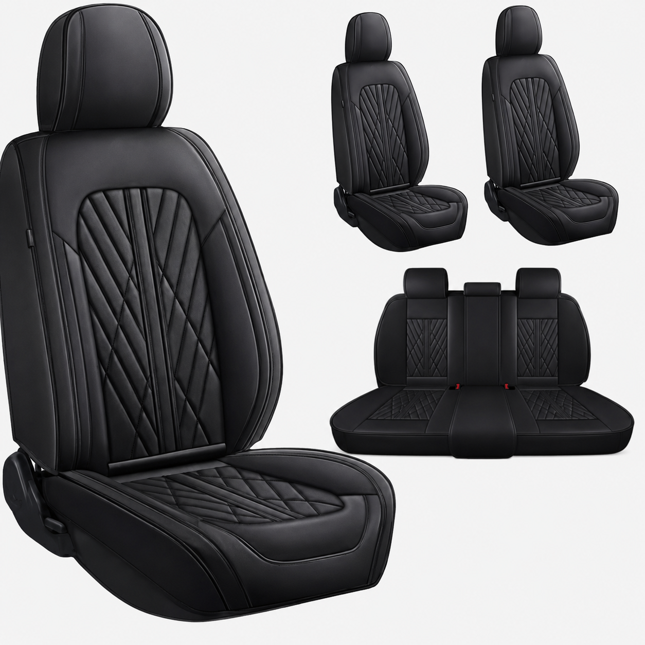 Custom Car Seat Covers for Ford Mustang 2000–2026 Airbag Compatible Waterproof Interior Protection