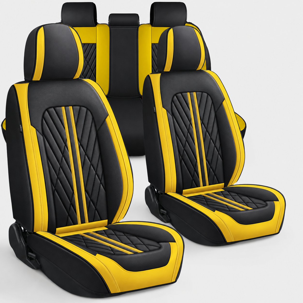 Custom Car Seat Covers for Ford Mustang 2000–2026 Airbag Compatible Waterproof Interior Protection