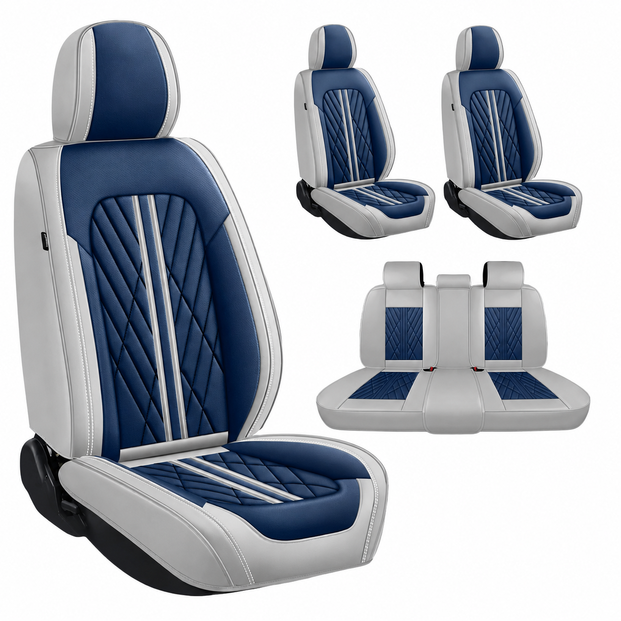 Custom Car Seat Covers for Ford Mustang 2000–2026 Airbag Compatible Waterproof Interior Protection