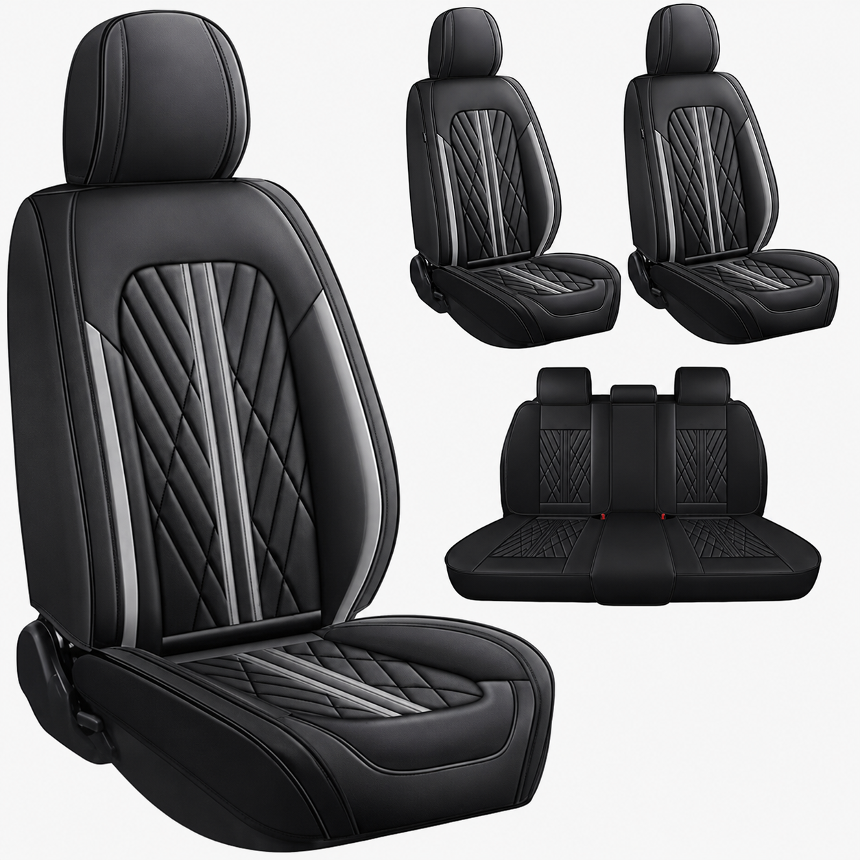 Custom Car Seat Covers for Ford Mustang 2000–2026 Airbag Compatible Waterproof Interior Protection