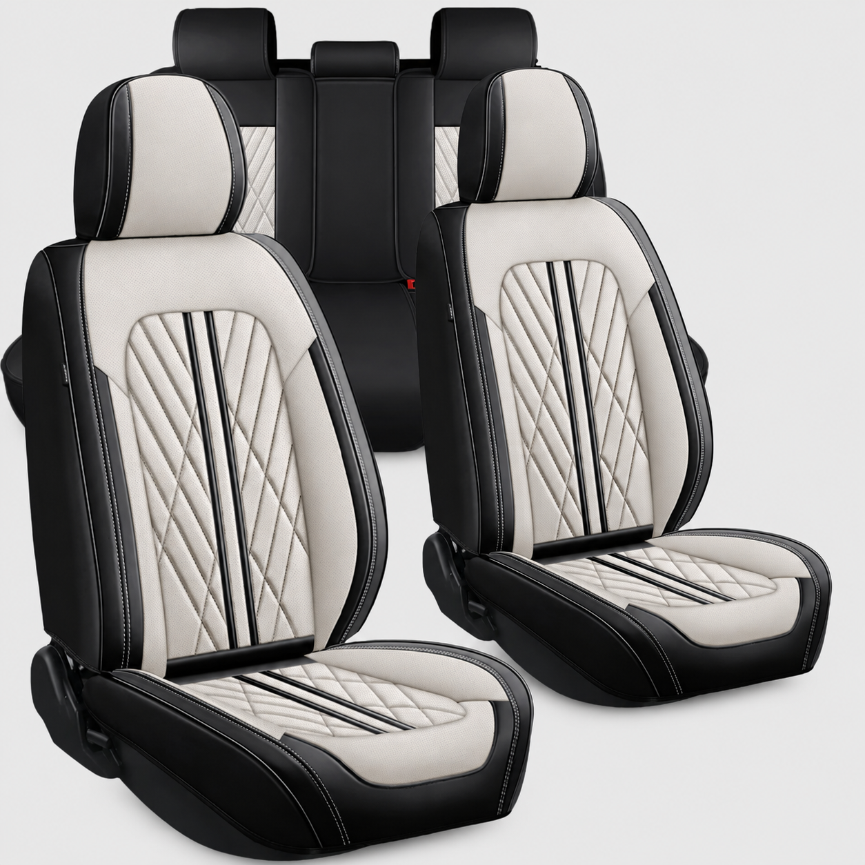 Custom Car Seat Covers for Ford Mustang 2000–2026 Airbag Compatible Waterproof Interior Protection