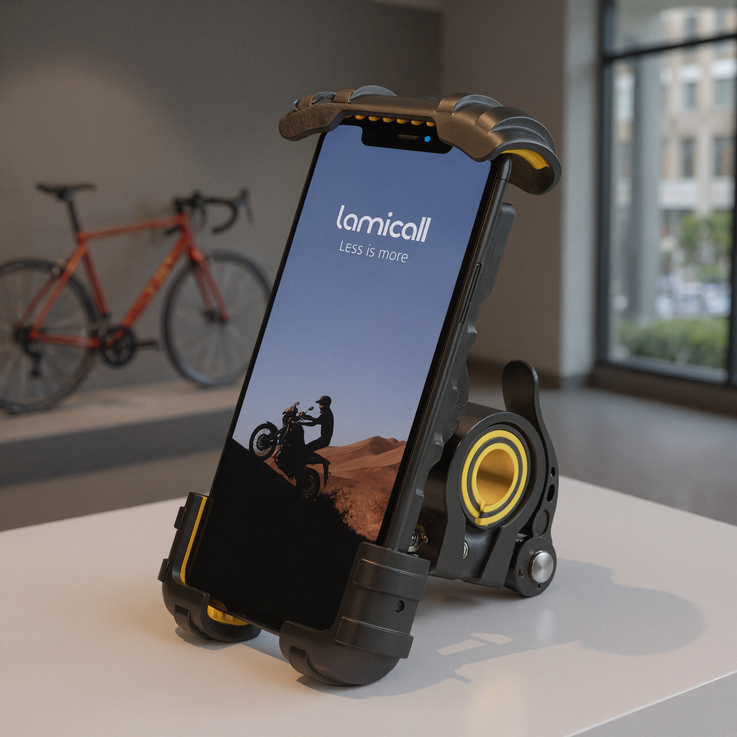 Bike Phone Motorcycle Mount Holder Handlebar Cell Phone Clamp