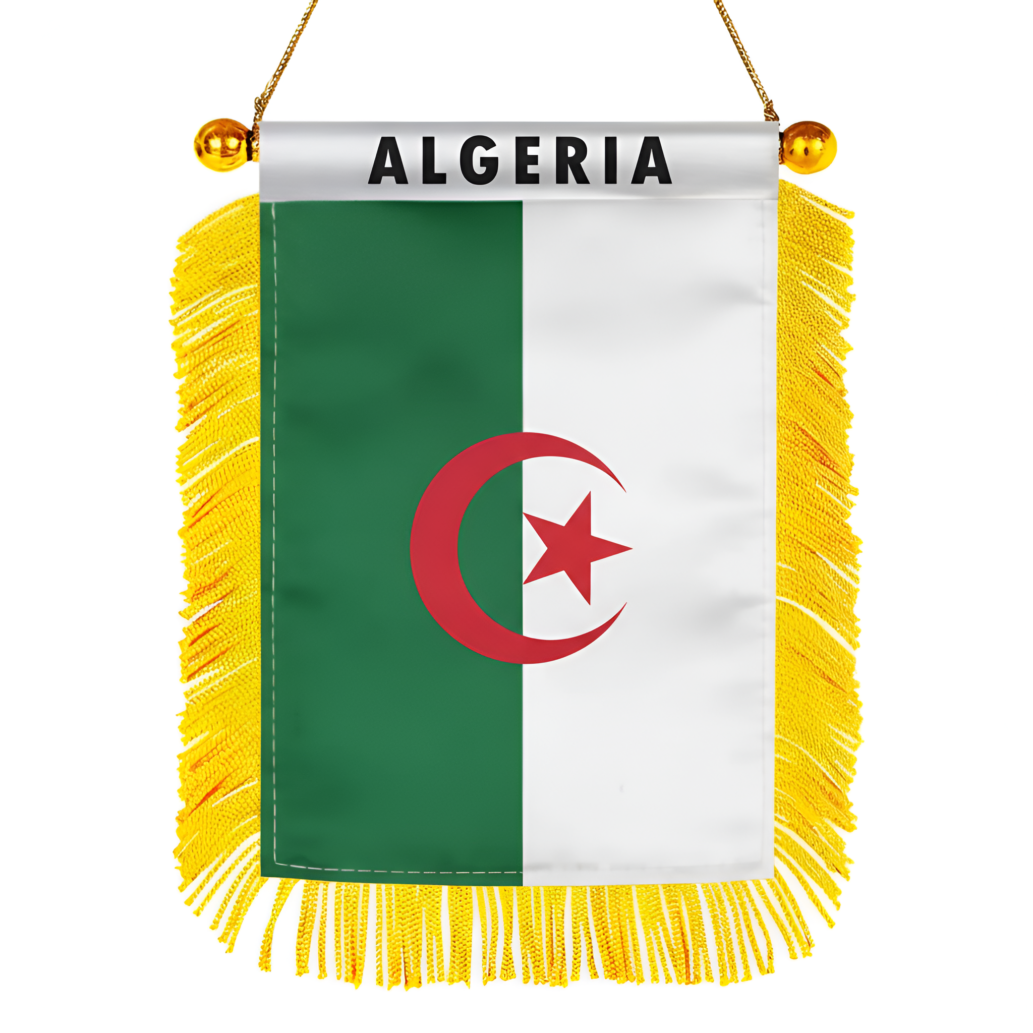 Official FIFA 2026 Algeria Car Window Mini Decorative Flag