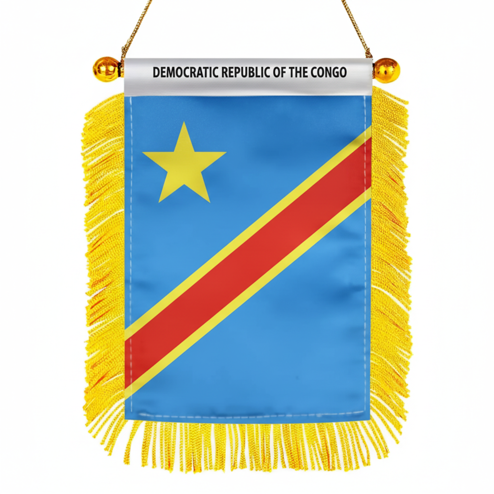 Official FIFA 2026 Democratic Republic of the Congo Car Window Mini Decorative Flag