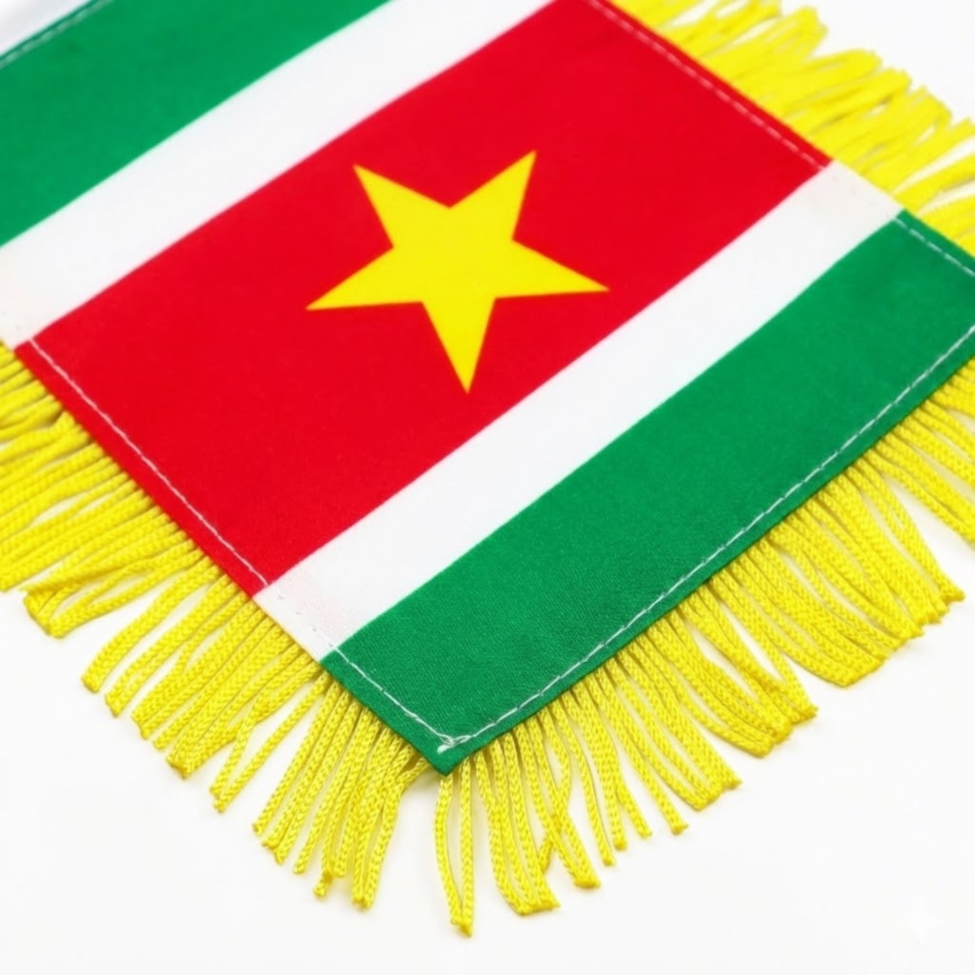 Official FIFA 2026 Suriname Car Window Mini Decorative Flag