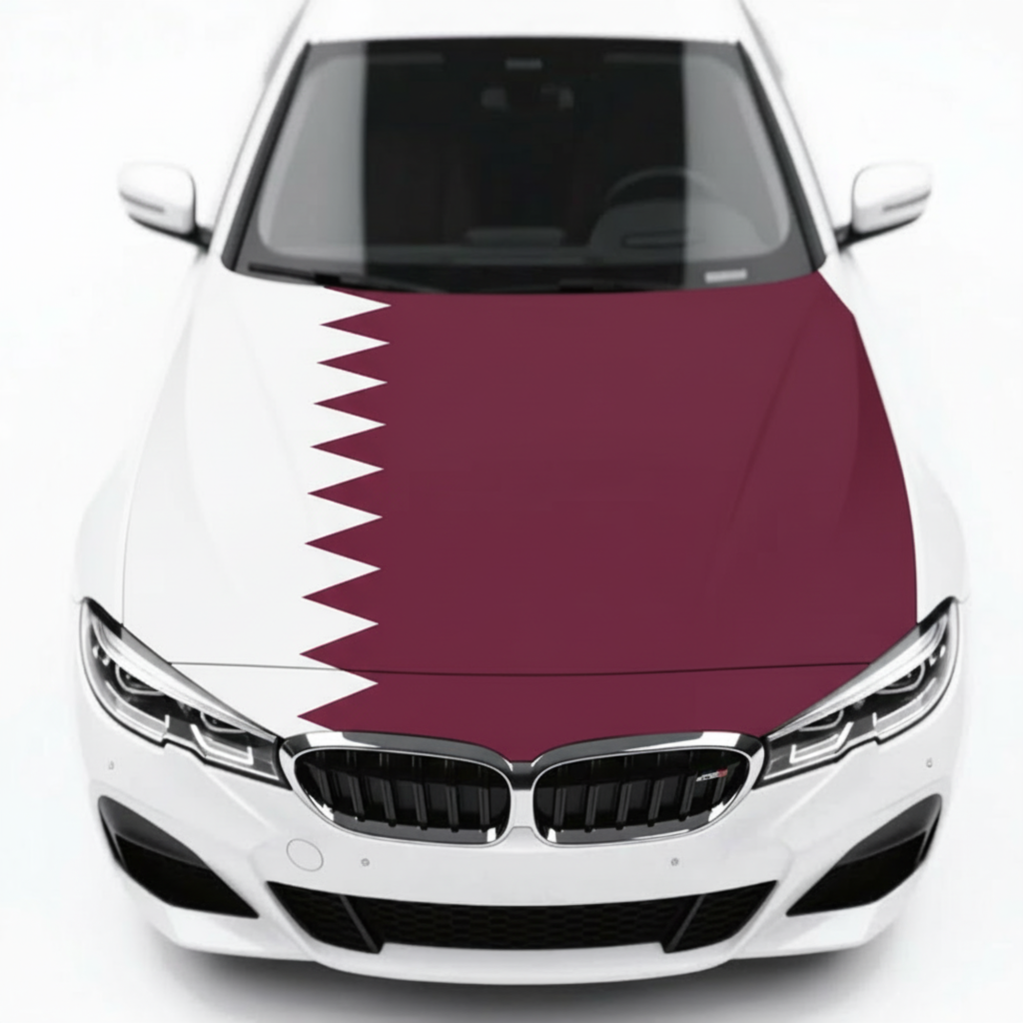 Official FIFA 2026 Qatar Flag Car Hood Cover
