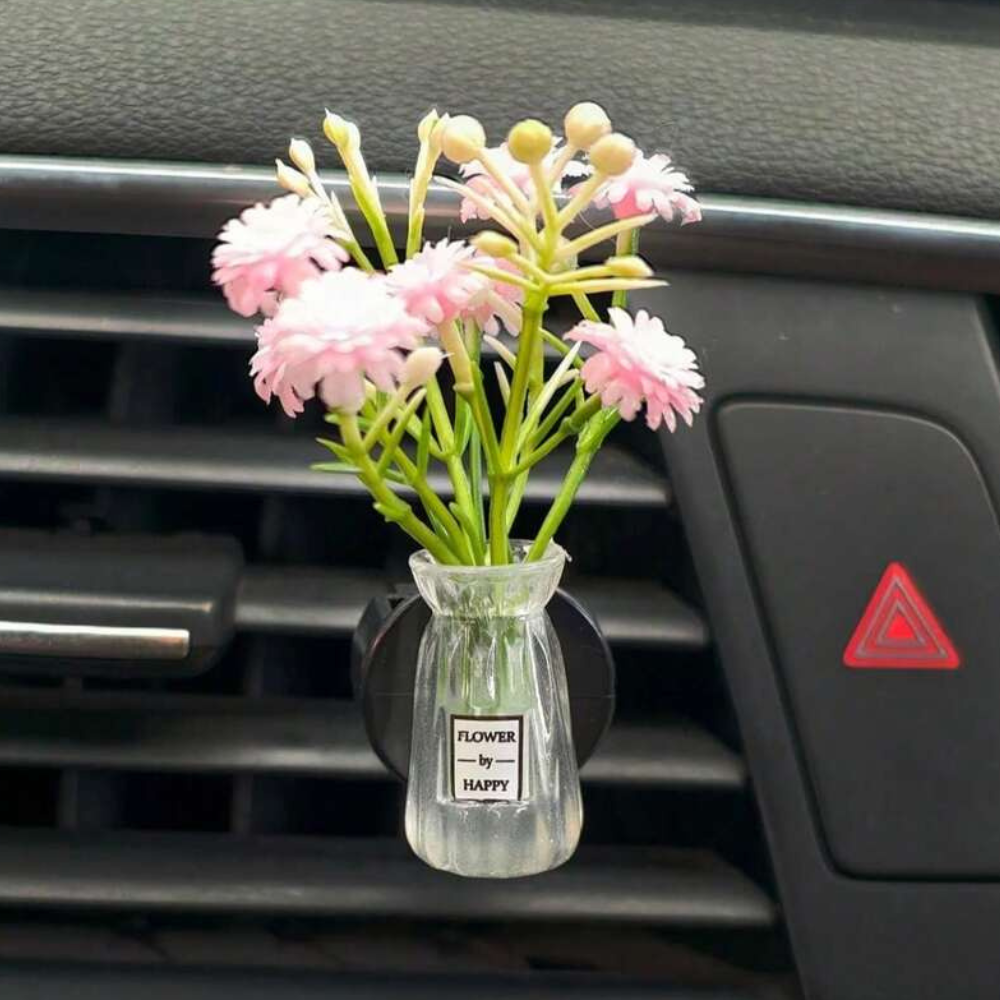 Artificial Carnation Car Vent Fragrance Diffuser Clip