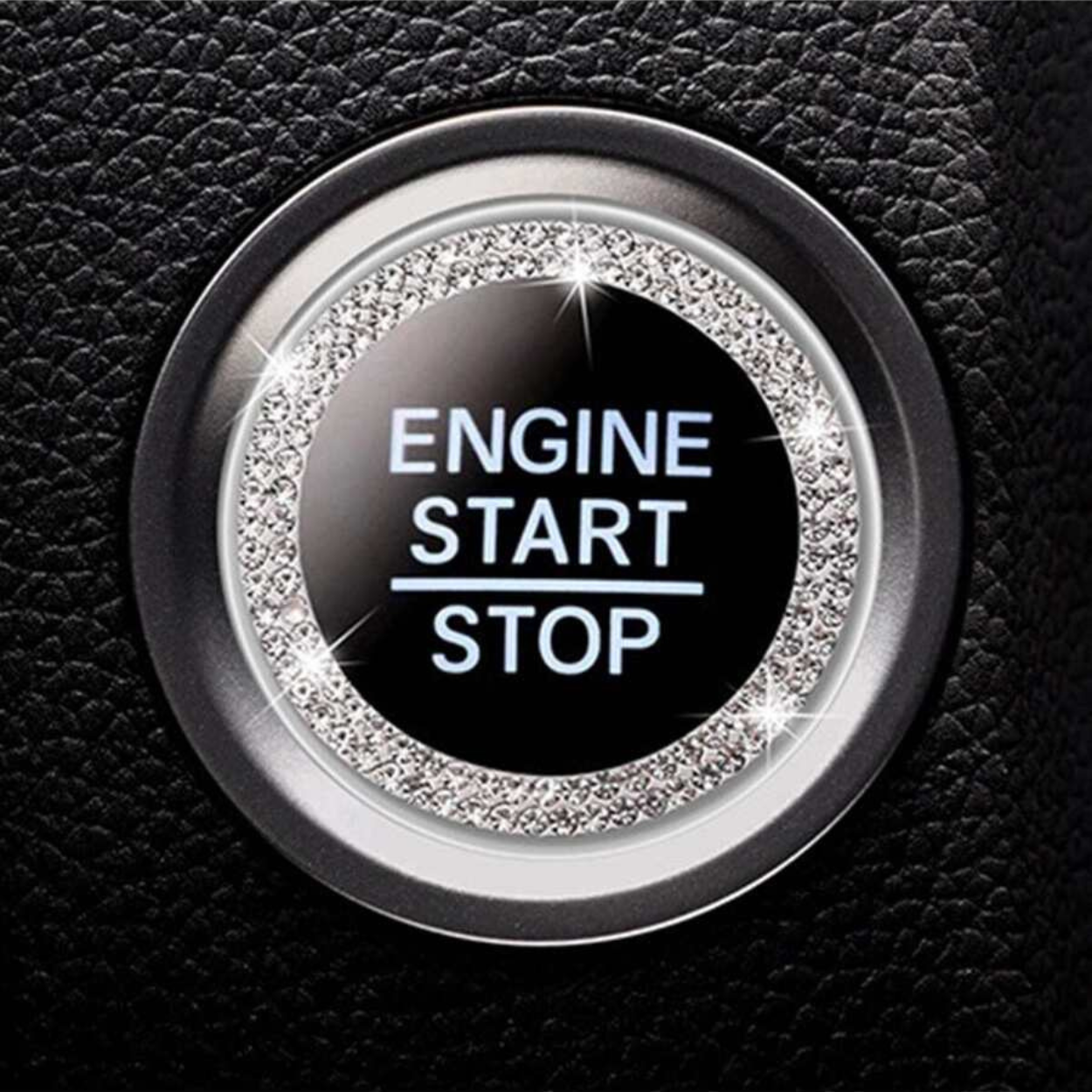Rhinestone Car One Button Start Sticker
