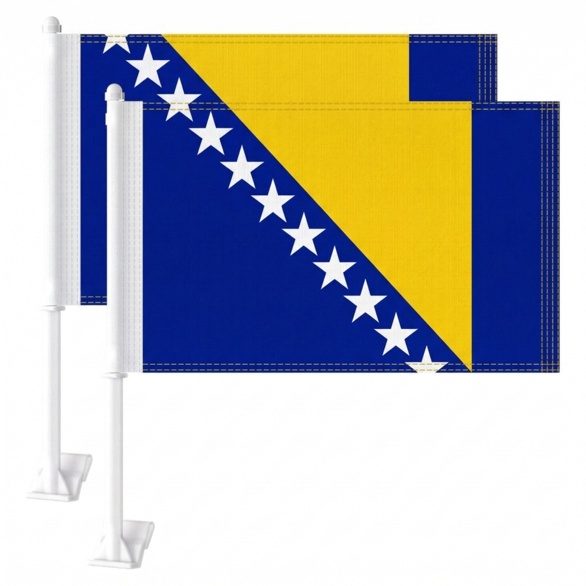 Official FIFA 2026 Bosnia and Herzegovina Car Flag