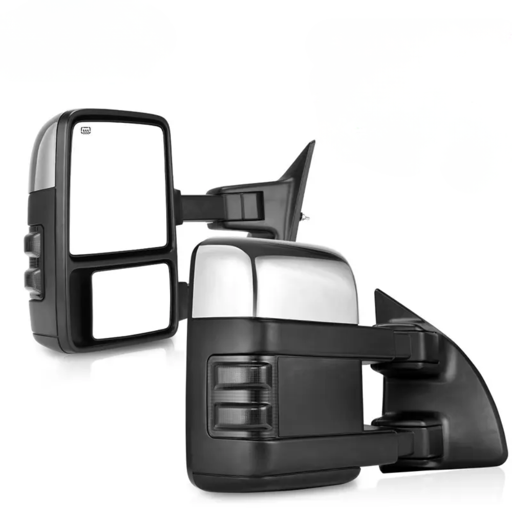 Pair Heated Tow Mirrors for 1999-2007 Ford F250 F350 F450 Super Duty Turn Signal