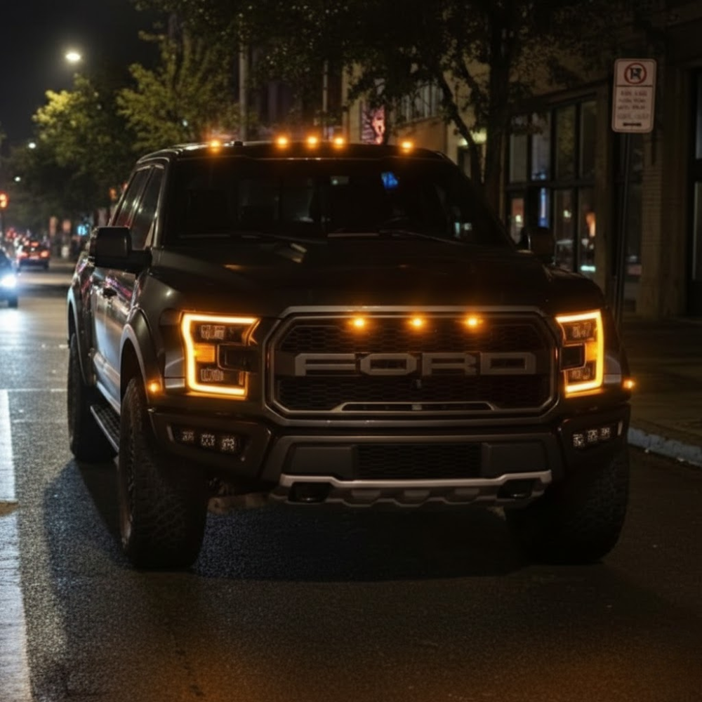 Solar Car Roof RGB Strobe Light With Remote Control Cab Signal Lamp Wireless