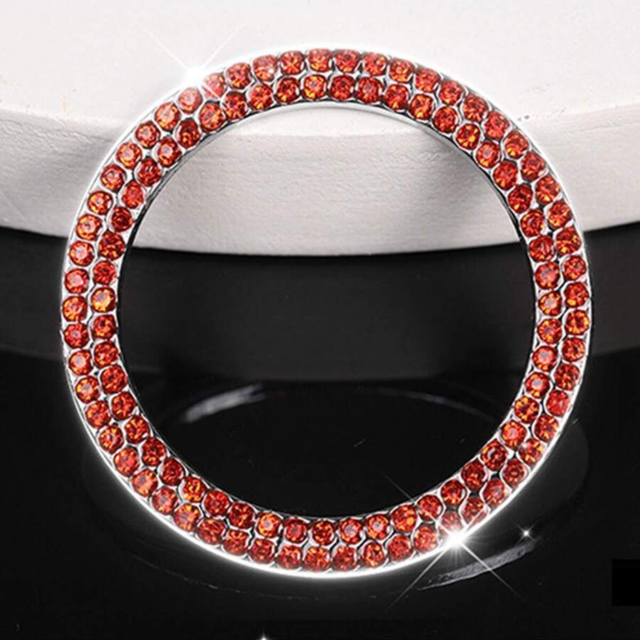 Rhinestone Car One Button Start Sticker