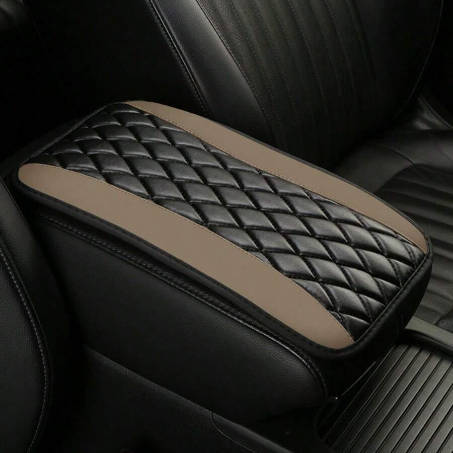 Universal 4 Season Car Center Console Embroidered Non Slip Armrest Cover