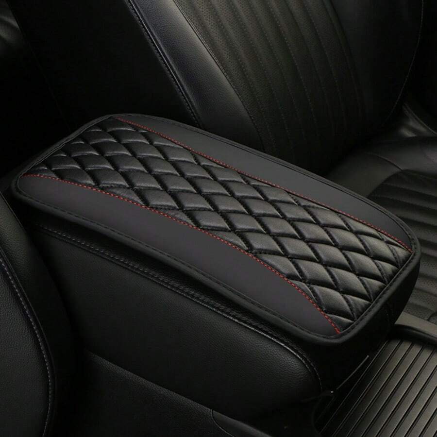Universal 4 Season Car Center Console Embroidered Non Slip Armrest Cover