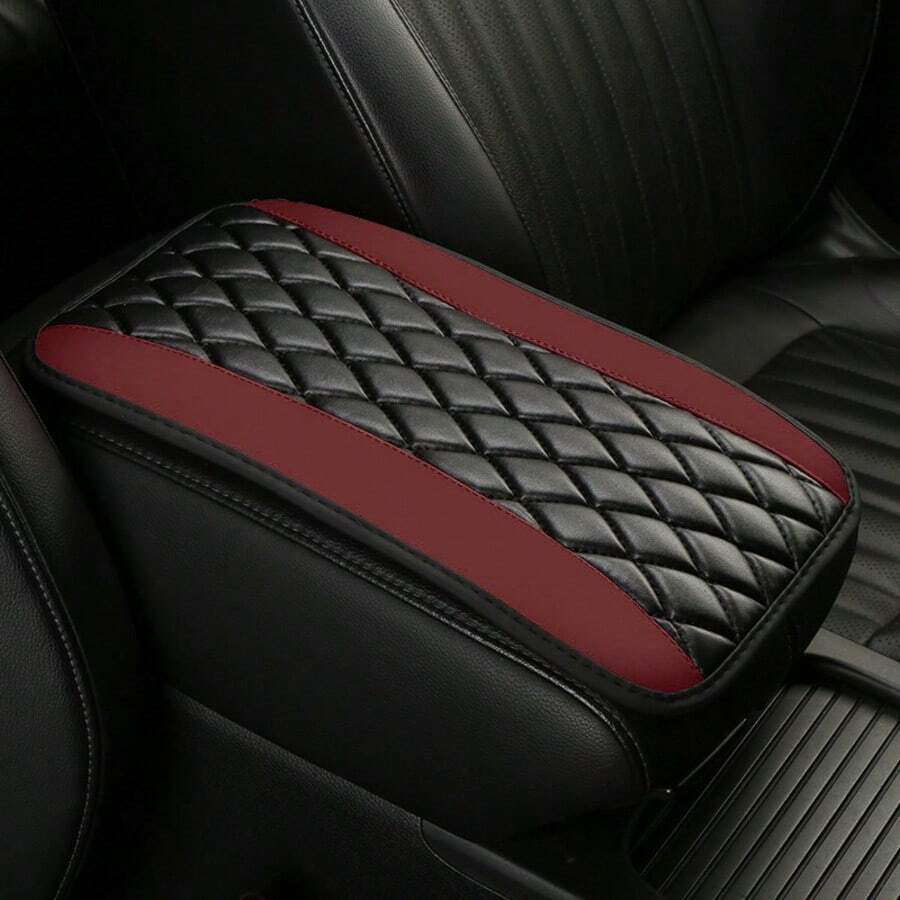 Universal 4 Season Car Center Console Embroidered Non Slip Armrest Cover