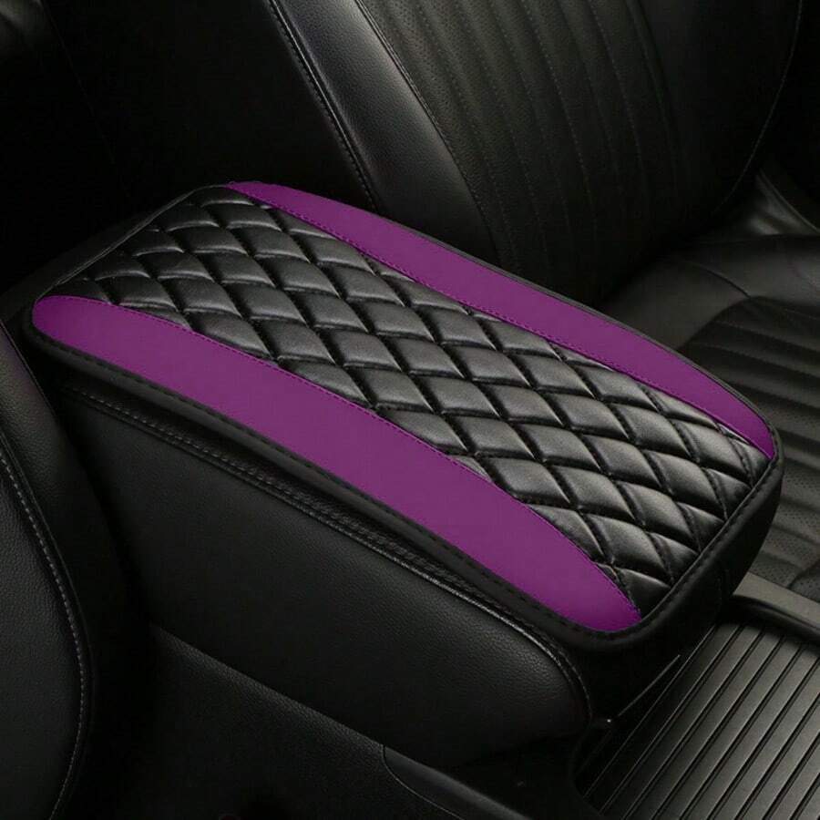 Universal 4 Season Car Center Console Embroidered Non Slip Armrest Cover