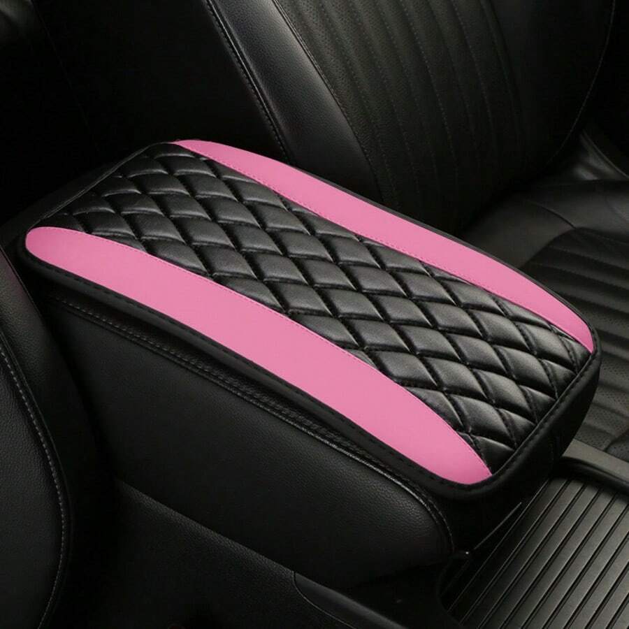 Universal 4 Season Car Center Console Embroidered Non Slip Armrest Cover