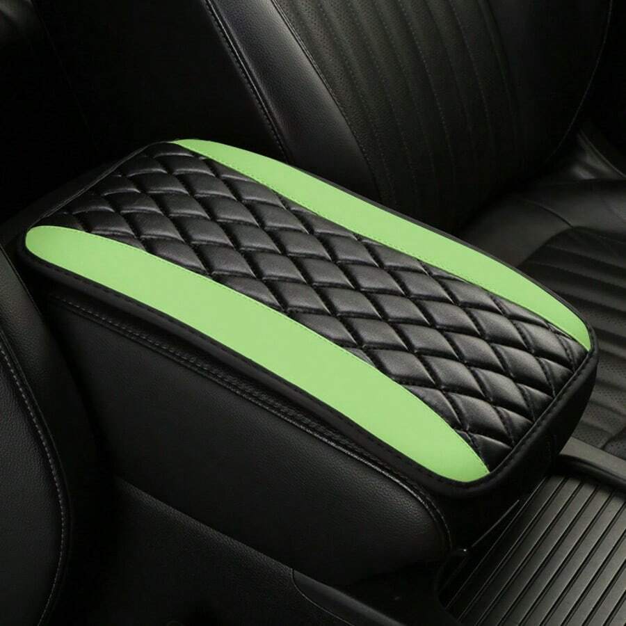 Universal 4 Season Car Center Console Embroidered Non Slip Armrest Cover