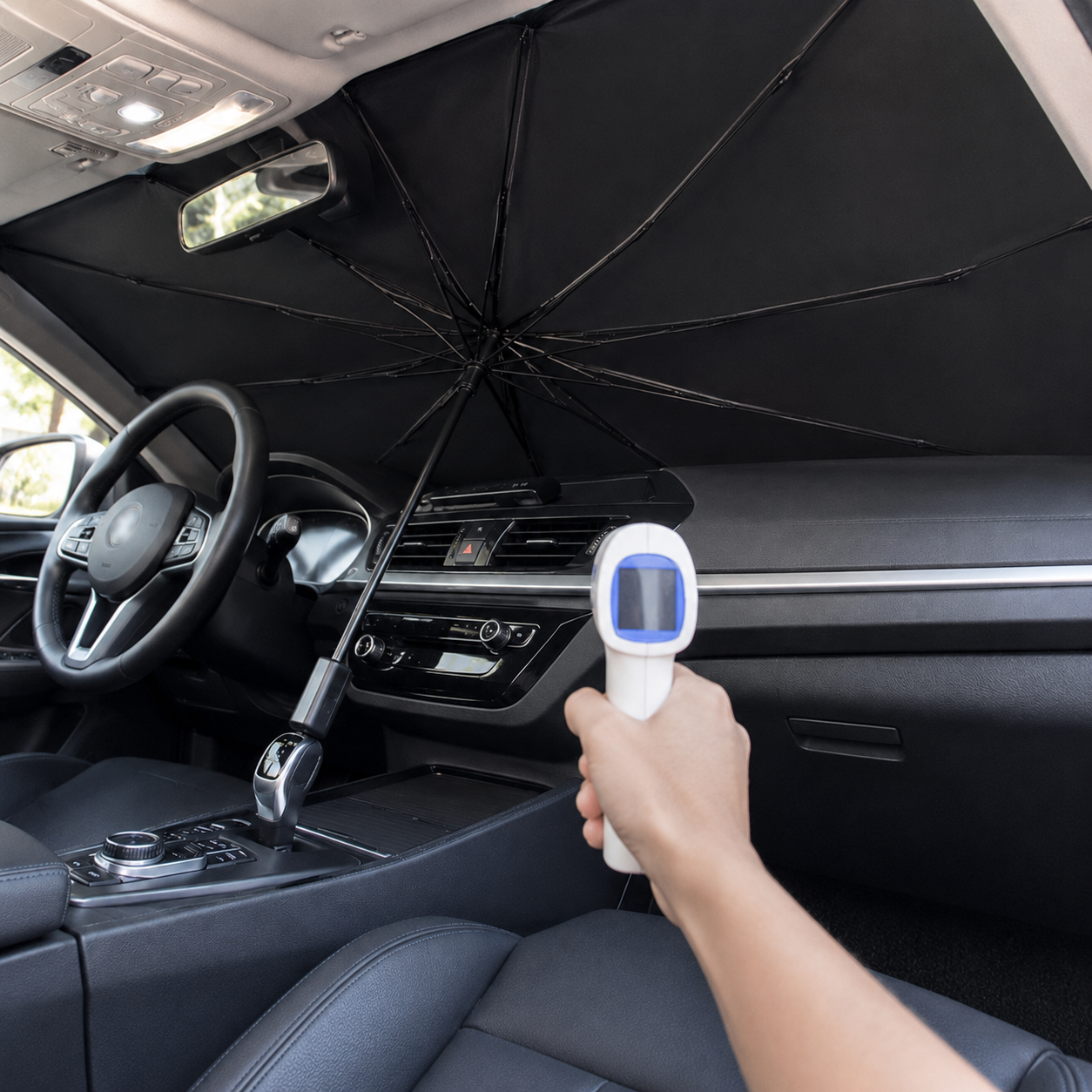 1 Piece Car Sun Shade Heat Blocking Cover For Summer Interior Use