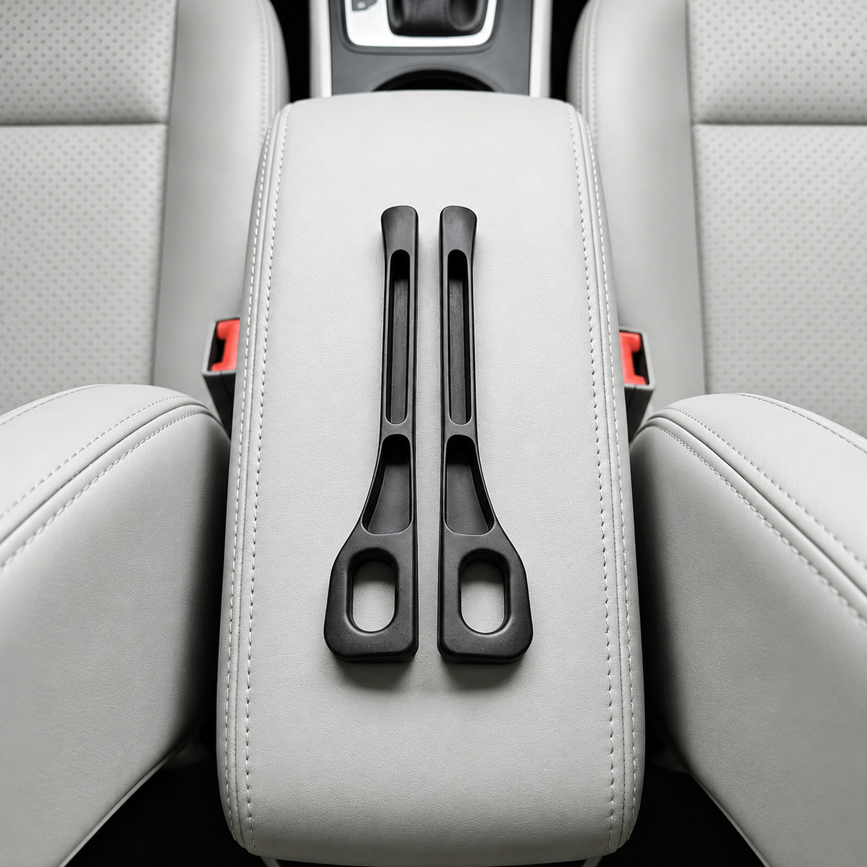 Pack Of 2 Car Seat Gap Filler Storage Boxes With Dual Slot Design