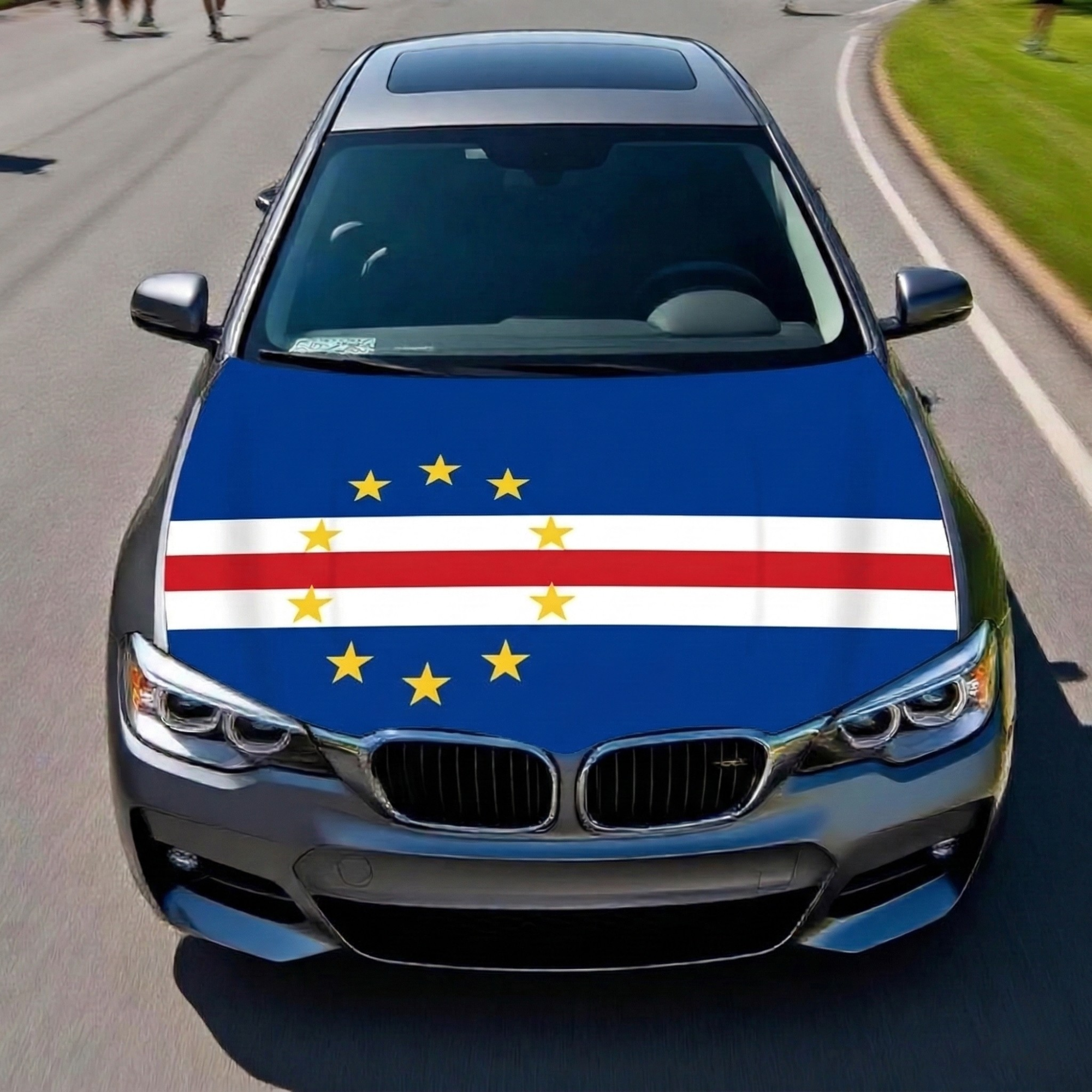 Official FIFA 2026 Cape Verde Flag Car Hood Cover