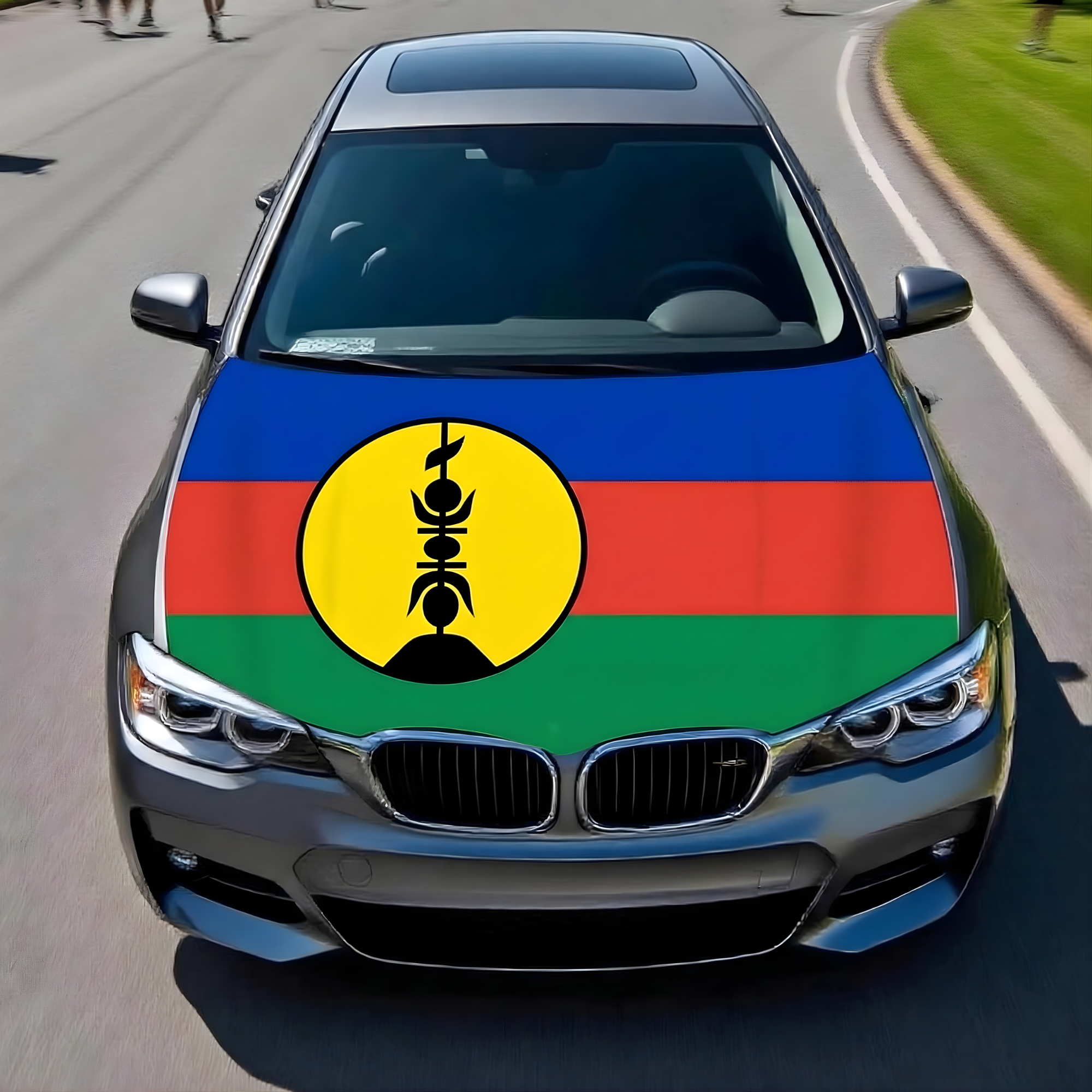 Official FIFA 2026 New Caledonia Flag Car Hood Cover
