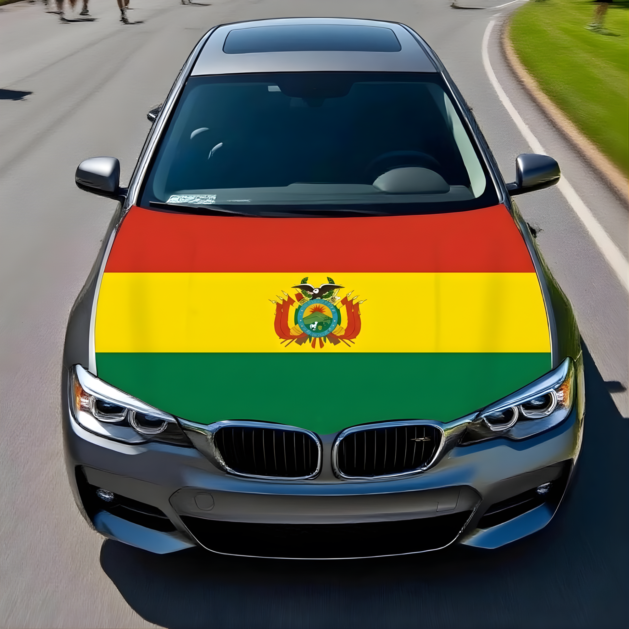 Official FIFA 2026 Bolivia Flag Car Hood Cover